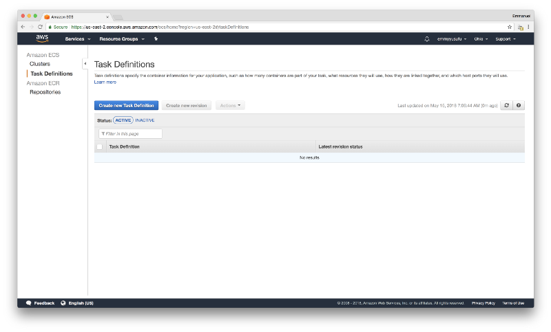 ecs2 dashboard